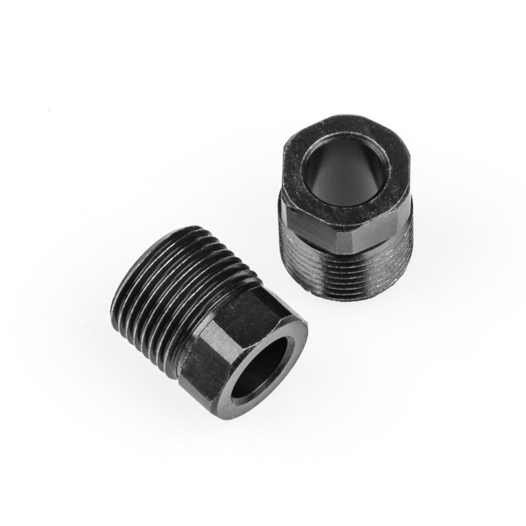 2x Gewindeschoner für Scuba Ashinger Kartuschen | Edelstahl | schwarz