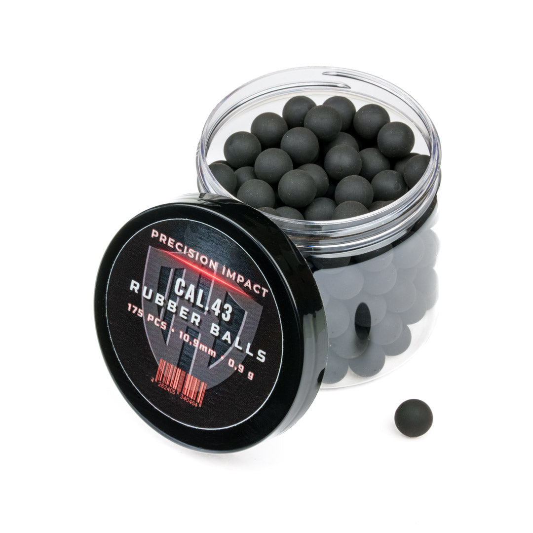 175x RUBBER BALLS CAL.43 | PRÄZISION IMPACT | PPQ M2 | T4E TPM1 | Glock | 0,9g