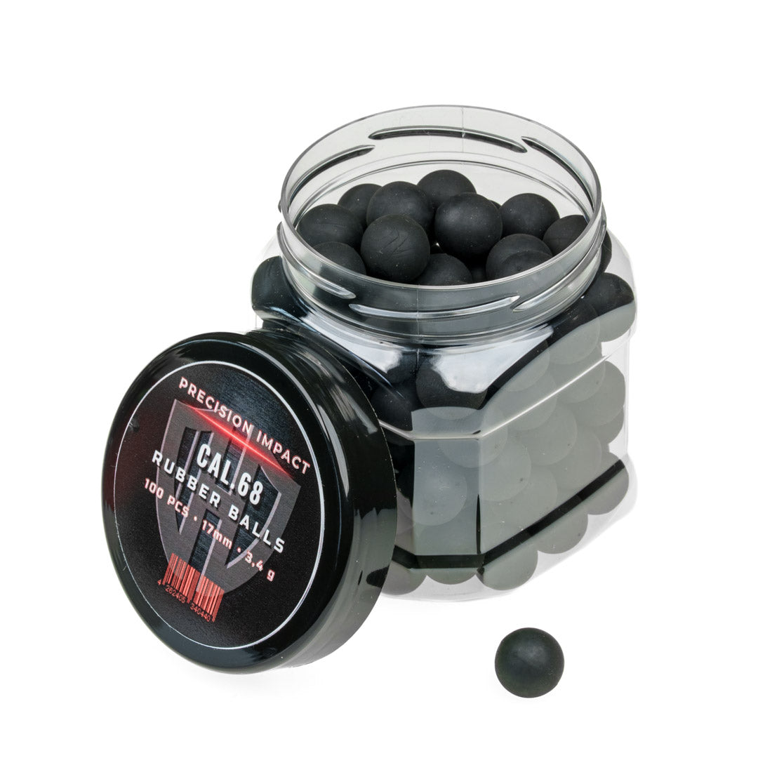 100x RUBBER BALLS CAL.68 | PRÄZISION IMPACT | HDS68 TS68 | Pistelle X-68 | HDX68 | HDR68 TR68 | 3,4g