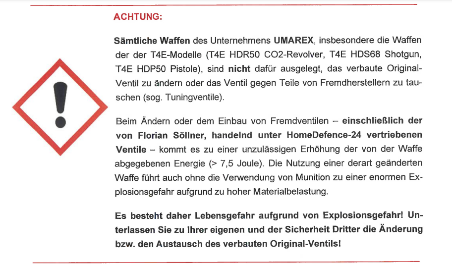 Powerkit.50 V2 for HDR50 | Exportventil | SCHWARZ ELOXIERT | Maximale Power 7,5j Version 20-30J