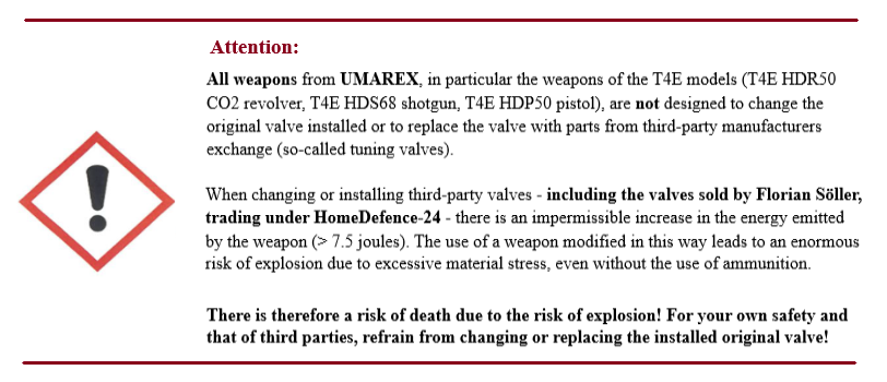 NEW!! Powerkit.50 for ALFA 1.50 CO² Pistol | Exportventil | Maximale Power 25j+