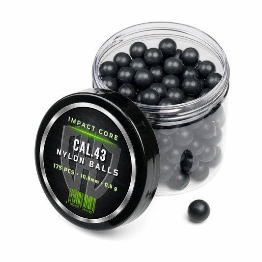 175x NYLON BALLS Cal.43 | IMPACT CORE | Walther | PPQ | TPM1 | Glock | Hartkunststoff 0,5g
