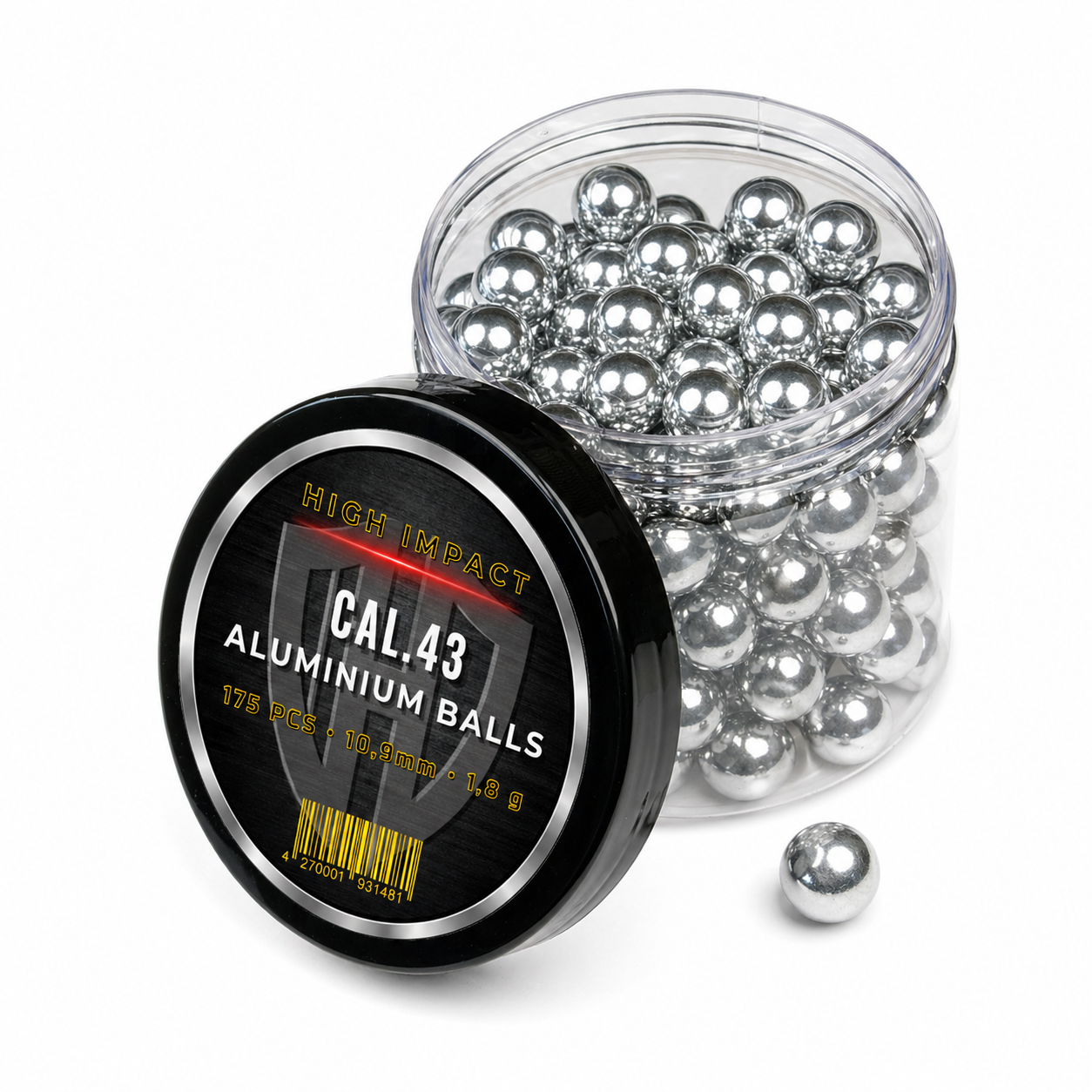 175x ALUMINIUM BALLS CAL.43 | HIGH IMPACT | PPQ | TPM1 | M&P9 | 1,8g