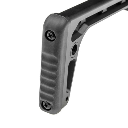 Schulterstütze | Huben GK1  Cal.22 & Cal.25 | Klappschaft | CNC-Aluminium | schwarz eloxiert