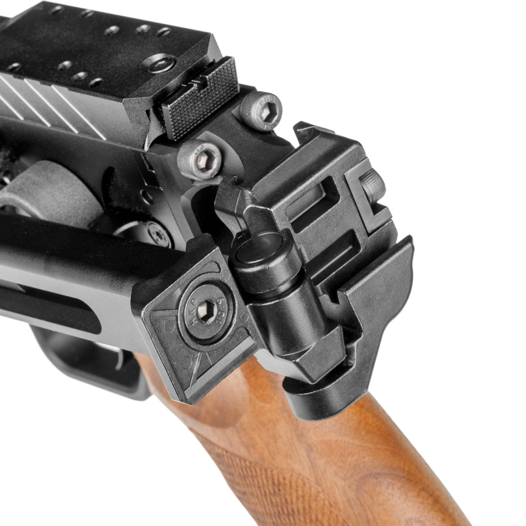 Schulterstütze | Huben GK1  Cal.22 & Cal.25 | Klappschaft | CNC-Aluminium | schwarz eloxiert