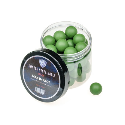 45x COATED STEEL BALLs | 9,9g | Stahlkern mit Kunststoffmantel | 17,3mm | HDR68 | HDS68 | HDX68 | HDB68 | Pistelle X-68 | TC 68| Cal.68