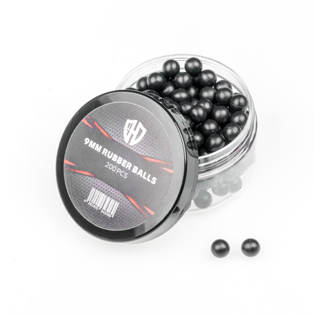 200 x 9mm Rubber Balls | 0,6 gr | SixNeedler | Dartie