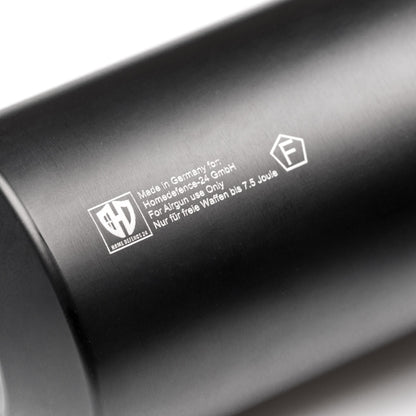 SCHALLDÄMPFER | SILENCER Thread 20x1 | CNC | SCHWARZ | L 20cm | HDR68