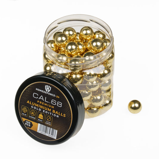 100x GOLD ALUMINIUM BALLS CAL.68 | HIGH IMPACT | HDS68 TS68 | HDX68 TX68 | Pistelle X-68 | TC68  | 7,5g