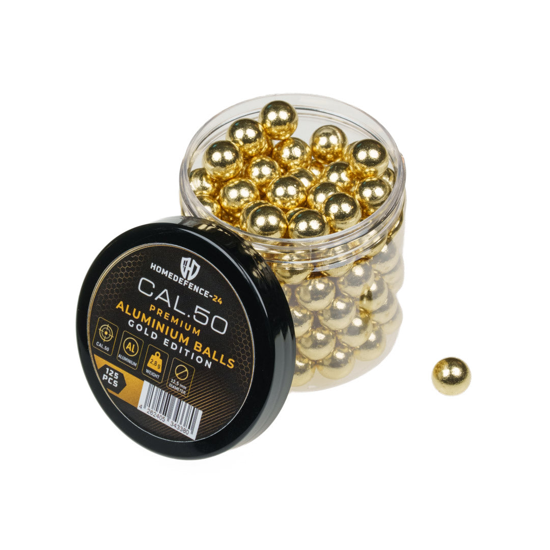 125x GOLD ALUMINIUM BALLS CAL.50 | HIGH IMPACT | HDR50 TR50 | 2,8gr