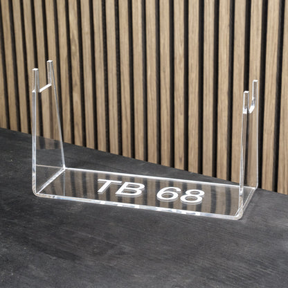 PLEXIGLAS® Tischständer für HDB68 | TB68 | stilvolles Design mit gelasertem Homedefence-Logo
