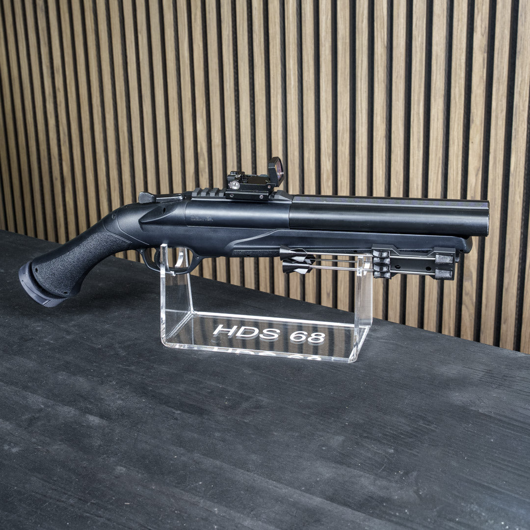 PLEXIGLAS® Tischständer für HDS68 | TS68 | stilvolles Design mit gelasertem Homedefence-Logo