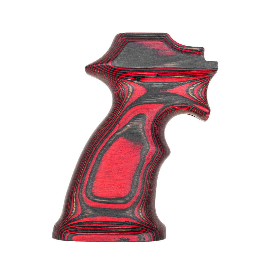 Handgriff für Huben GK1 | Hochwertiges Holz Birke | handmade | Rot-Schwarz