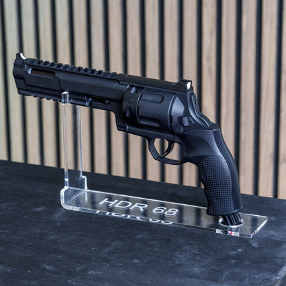 PLEXIGLAS® Tischständer für HDR68 | stilvolles Design mit gelasertem Homedefence-Logo