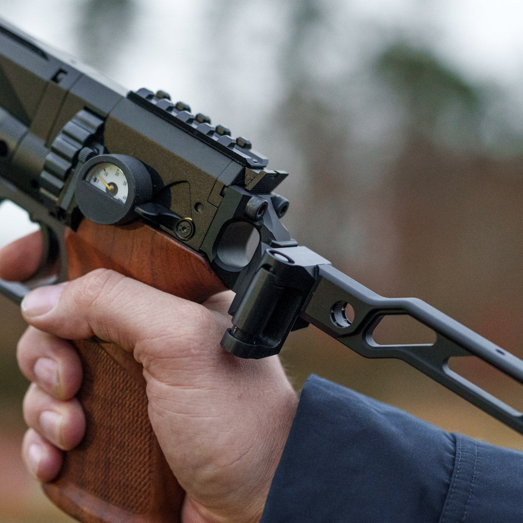 Buttstock Adapter | Optional für Karabiner Version | CNC ALU | schwarz eloxiert | Huben GK1