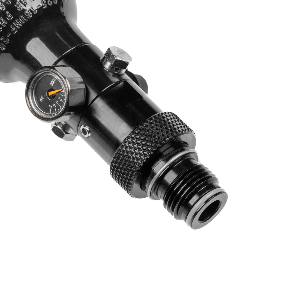 0,16 (9ci) LITER Flasche inkl. 850 or 1100 PSI On/Off Slide Valve Air Tank Regulator | 5/8 Gewinde |3000 PSI | Umarex T4E | FSC | FSC XP | Valken | Pistelle X-68