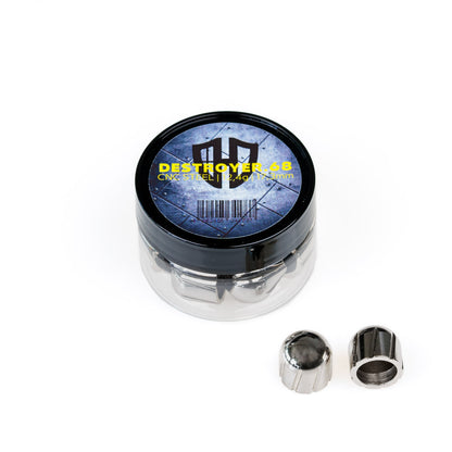 12x DESTROYER.68 | CNC Stahl verchromt | 12,4g | 17,3mm | Cal.68 | for HDR68, HDS68, Milsig