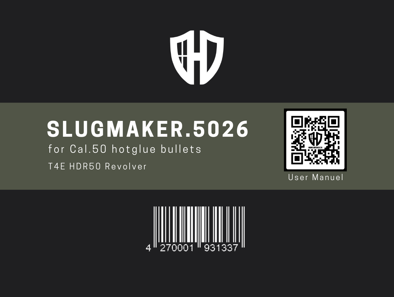 Slugmaker 50.26 | HDR50 | Balas de pegamento caliente de bricolaje | NUEVA VERSIÓN 12,45 y 12,5D