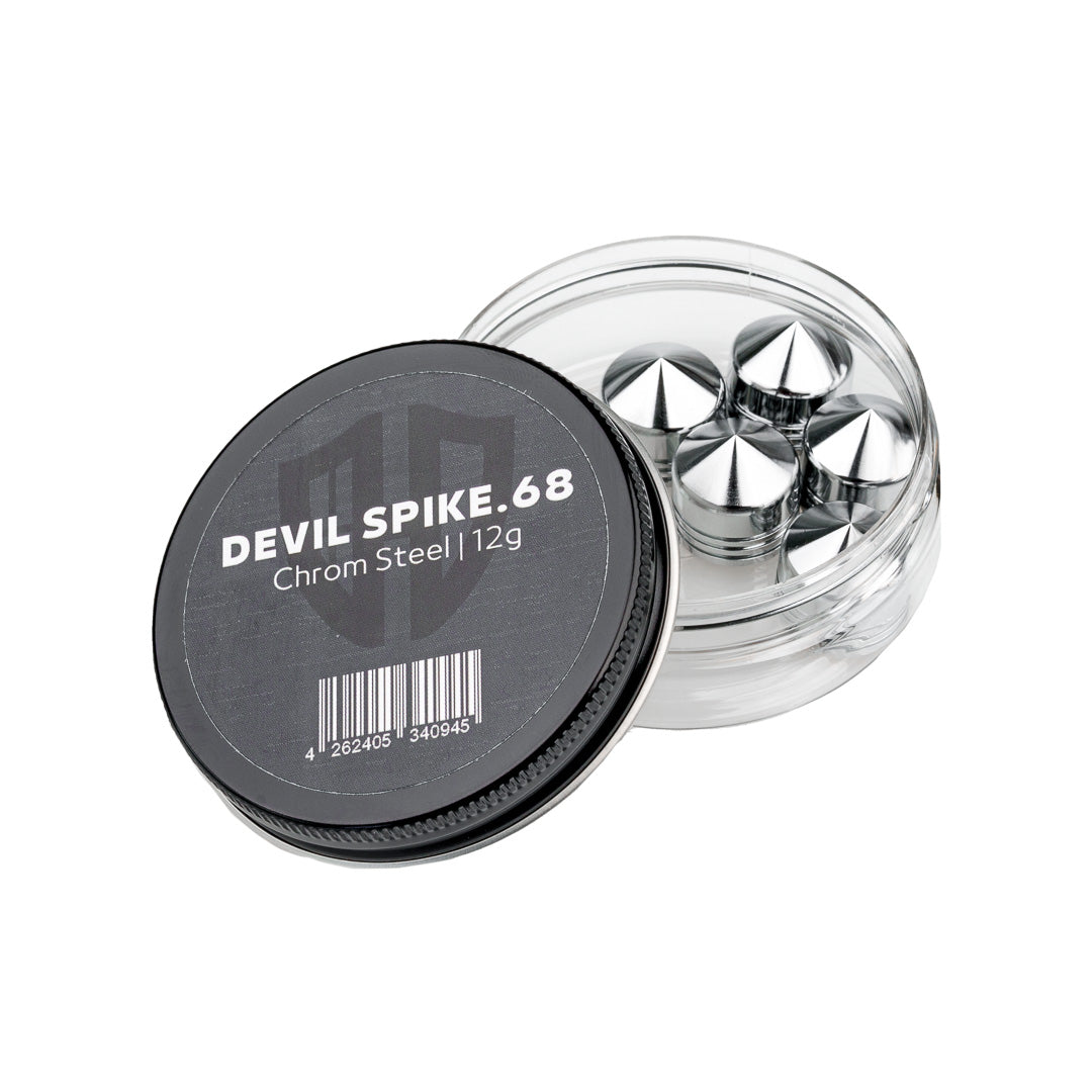 5x DEVIL SPIKE.68 | chromed steel | Cal.68 | 12g | ⌀ 17,3mm - HDR68 | Valken-Milsig | FSC