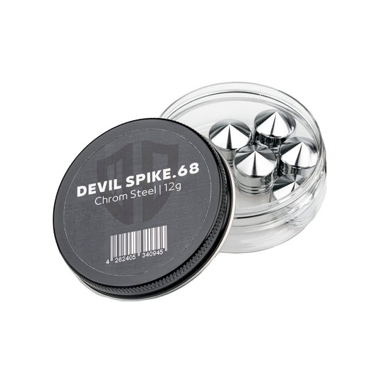 10x DEVIL SPIKE.68 | Stahl verchromt | Cal.68 | 12g | ⌀ 17,3mm - HDR68 | Valken Milsig | FSC