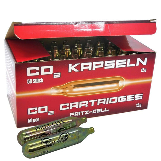 Co² 12g Kapsel | FRITZ-CELL| HDR50 | HDP50 | HDR68 | HDB68 | HDS68 | HDX68 | SIX-NEEDLER | DARTIE | Alfa 1.50 | für Co² Waffen