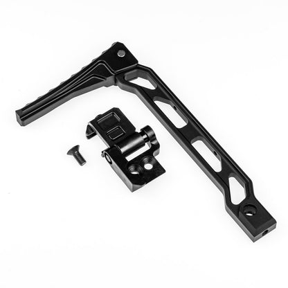 Bundle – RED DOT SIGHT MOUNT Schiene + Buttstock Adapter + Schulterstütze | CNC ALU | schwarz eloxiert | Huben GK1 | RMR 3.0 | Doctor | RMSc