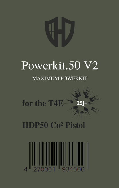 Powerkit.50 V2 for HDP50 + GEN.2 | ROT ELOXIERT | Exportventil | Maximale Power 7,5j - 25j+