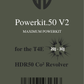 Powerkit.50 V2 til HDR50 | eksportventil | RØD ANODISERET | Maksimal effekt 7,5j version 20-30J