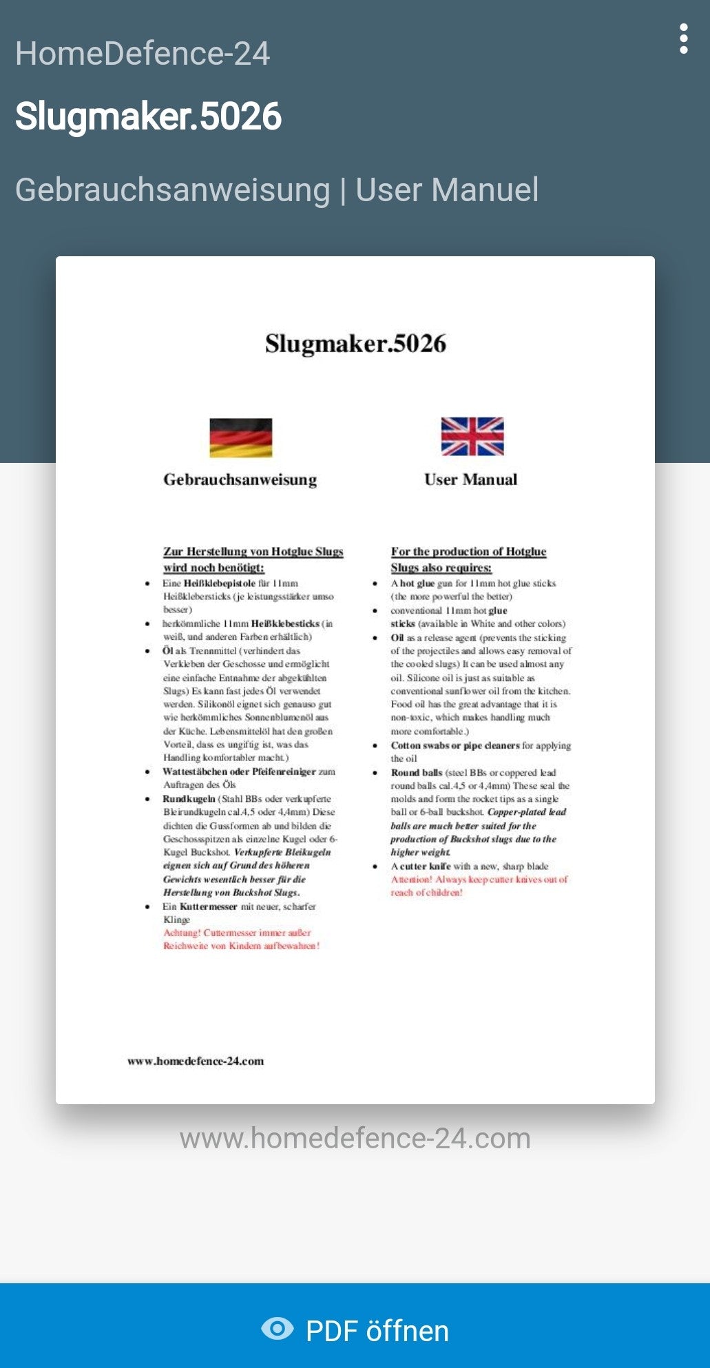 Slugmaker 50.26 | HDR50 | DIY Hotglue-kugler | NY VERSION 12,45 og 12,5D